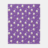 Halloween Cat Ghost Fleece Deken (Voorkant)
