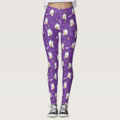 Halloween Cat Ghost Leggings (Voorkant)