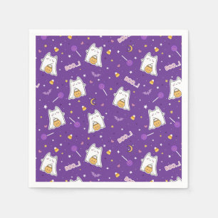 Halloween Cat Ghost Napkins Servet