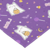Halloween Cat Ghost Tafelkleed (Gekanteld)