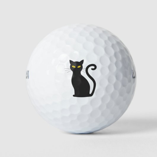 Halloween cat golfballen (Voorkant)