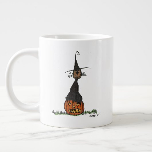 Halloween Cat Grote Koffiekop (Links)