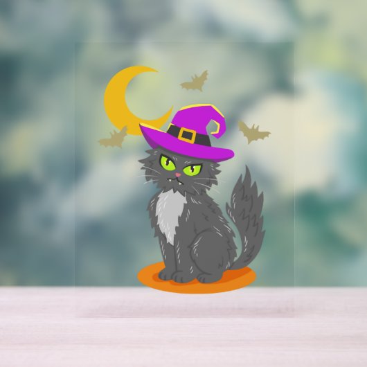 Halloween Cat Halloween Costume Acryl Bord (Neutraal)