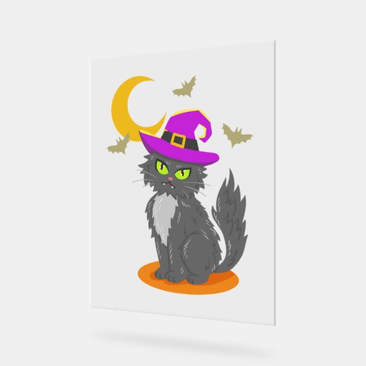 Halloween Cat Halloween Costume Acryl Bord (Hoek)