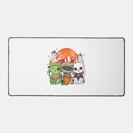 Halloween Cat Halloween Costume Bureaumat (Voorkant)