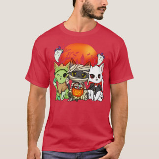 Halloween Cat Halloween Costume T-shirt