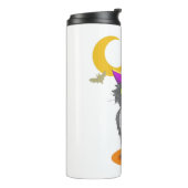 Halloween Cat Halloween Costume Thermosbeker (Gedraaid links)