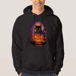 Halloween Cat Halloween Trini Hoodie