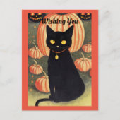 Halloween Cat Holiday Briefkaart (Voorkant)