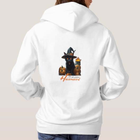 Halloween Cat  Hoodie (Achterkant)
