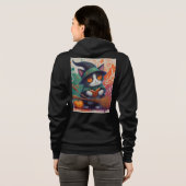 Halloween cat hoodie (Achterkant volledig)