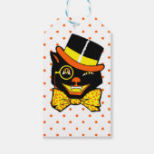  Halloween Cat in Top Hat Cadeaulabel (Voorkant)