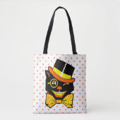  Halloween Cat in Top Hat Tote Bag (Voorkant)