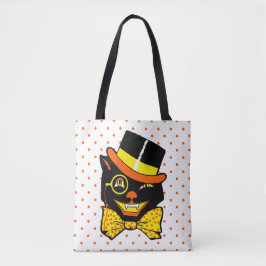 Halloween Cat in Top Hat Tote Bag