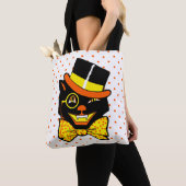 Halloween Cat in Top Hat Tote Bag (Dichtbij)