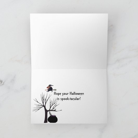 Halloween Cat Kaart (Binnen)