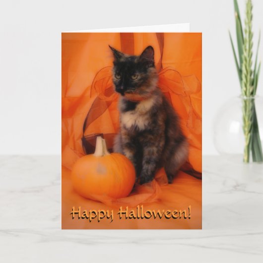 Halloween Cat Kaart (Voorkant)