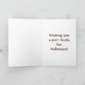 Halloween Cat Kaart (Binnen)