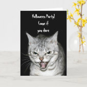 Halloween cat kaart (Gele Bloem)