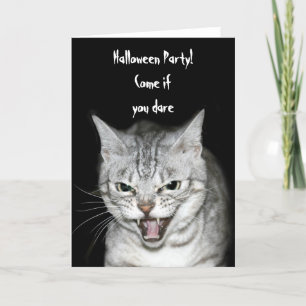 Halloween cat kaart