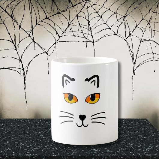 Halloween cat koffiemok