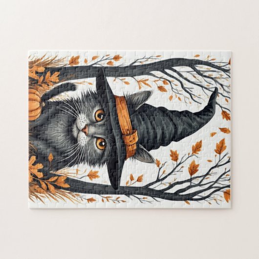 Halloween Cat Legpuzzel (Horizontaal)