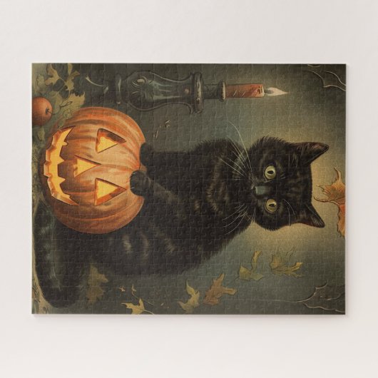  Halloween Cat Legpuzzel (Horizontaal)