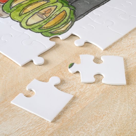 Halloween Cat Legpuzzel (Zijkant)