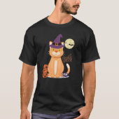 Halloween Cat Lover T-shirt (Voorkant)