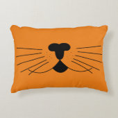 Halloween Cat Lover's Fun Sinaasappel Accent Kussen (Voorkant)