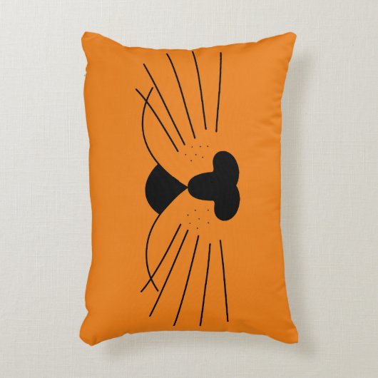 Halloween Cat Lover's Fun Sinaasappel Accent Kussen (Voorkant(Verticaal))