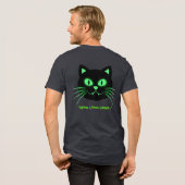 Halloween & Cat Lovers "Zombie Whiskers" Grappig Tri-Blend Shirt (Voorkant)