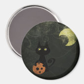 Halloween Cat Magneet (Voorkant / Achterkant)