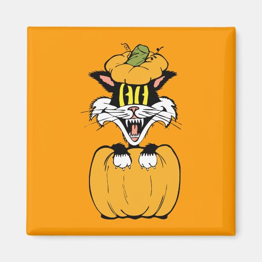 Halloween Cat Magneet (Voorkant)