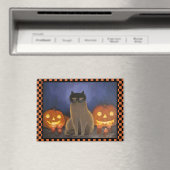 Halloween Cat Mask & Jack-o'-lantern Magneet (Insitu (Vaatwasser))