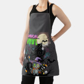 Halloween Cat "Meowgical Ghoul" Witch Kitten Moon Schort (Insitu)