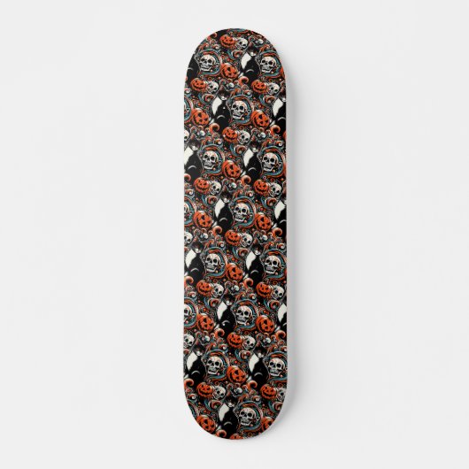 Halloween Cat met pompoenen Persoonlijk Skateboard (Voorkant)