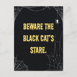Halloween Cat Modern Briefkaart