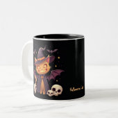 Halloween Cat Mok (Voorkant links)
