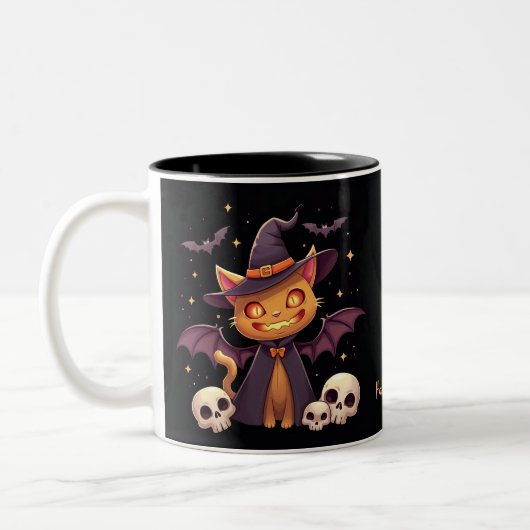 Halloween Cat Mok (Links)