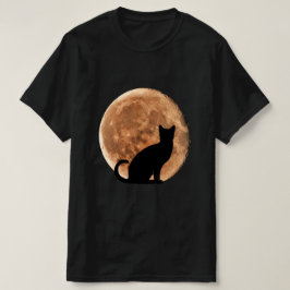 Halloween Cat Moon T-shirt