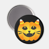 Halloween Cat-o''-Lantern Magneet (Voorkant / Achterkant)