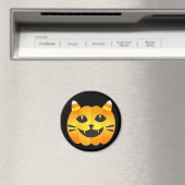 Halloween Cat-o''-Lantern Magneet (Insitu (Vaatwasser))