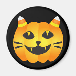 Halloween Cat-o''-Lantern Magneet