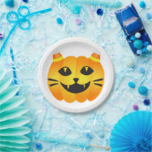 Halloween Cat-o''-Lantern Papieren Bordje (Feest)