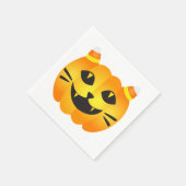 Halloween Cat-o''-Lantern Servet (Hoek)