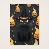Halloween Cat Oorbel Display Kaart (Achterkant)