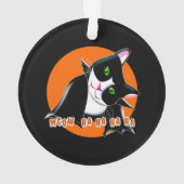 Halloween Cat Ornament (achterkant)