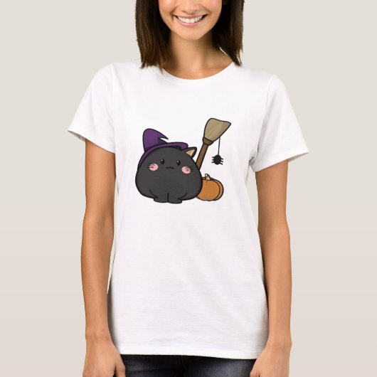 Halloween Cat Oversized T-Shirt (Voorkant)