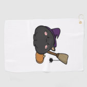 Halloween Cat Oversized T-shirt Golfhanddoek (Horizontaal)